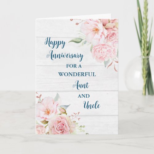 Floral Aunt and Uncle Anniversary