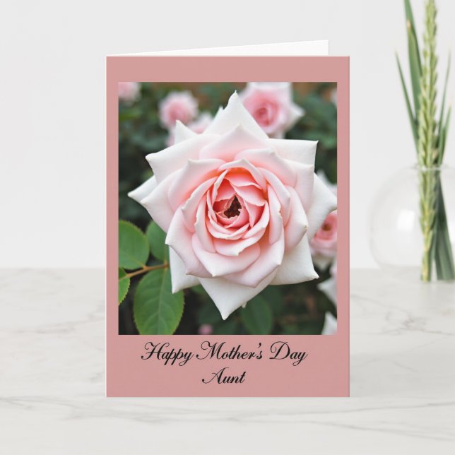 Floral Aunts Day Greeting Card (Front)