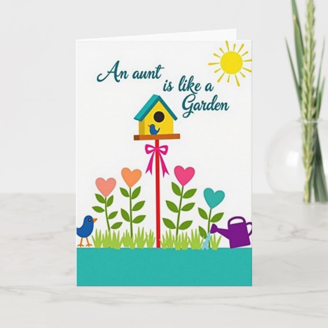 Floral Aunts Day Loving Card (Front)