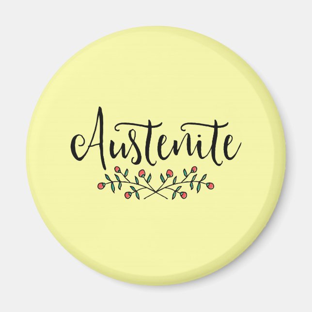 Floral Austenite Magnet (Front)