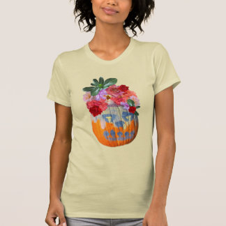 Floral Autumn Harvest Photo Cutout T-Shirt