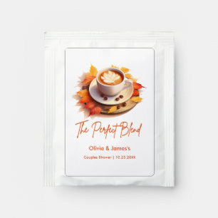 Floral Autumn The Perfect Blend Couples Shower Tea Bag Drink Mix