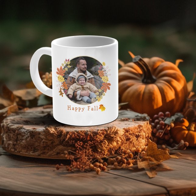 Floral autumn wreath photo Coffee Mug (Creator Uploaded)