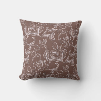 Floral Azalea Throw Pillow