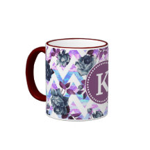 Floral Aztec Chevron Monogram