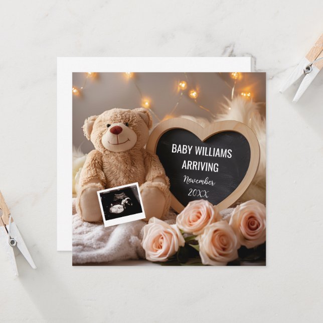 Floral Baby Announcement for Social Media