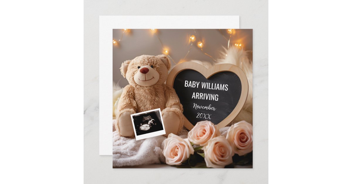 Floral Baby Announcement for Social Media