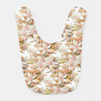 Floral baby bib
