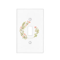 Floral Baby Girl Light Switch Cover