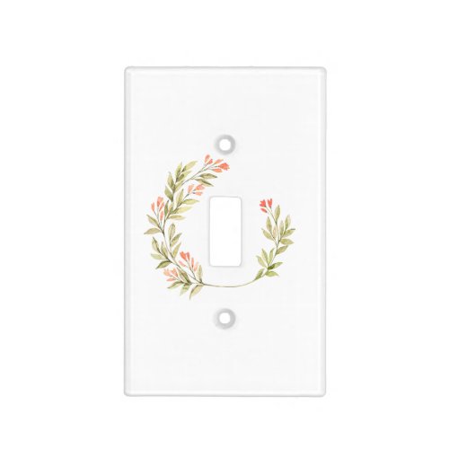Floral Baby Girl Light Switch Cover