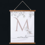 Floral Baby Girl Name Nursery Decor  Hanging Tapestry<br><div class="desc">Baby Girl Name Nursery Decor</div>