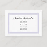 Floral Baby Girl Registry Card - Baby Lilac at Zazzle