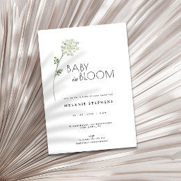 Floral Baby in Bloom Baby Shower Invitation