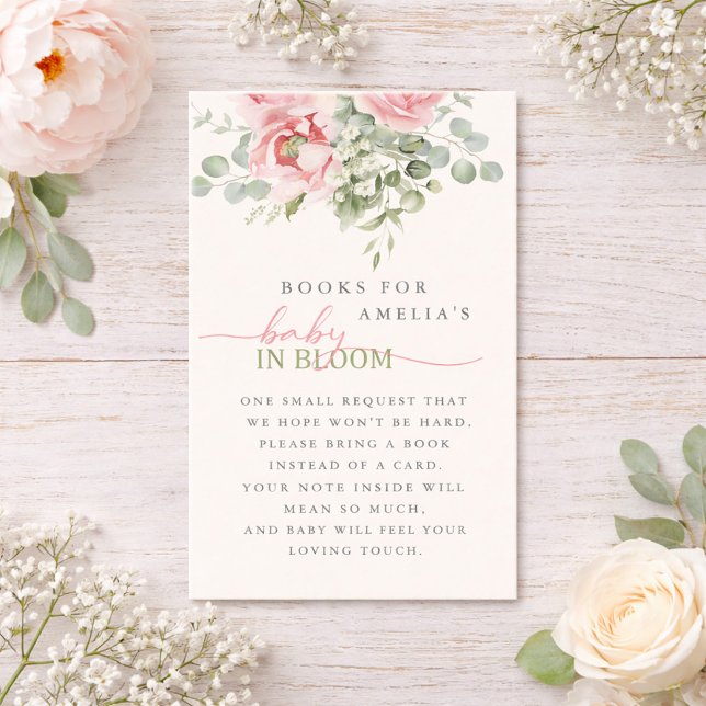 Floral Baby in Bloom Books for Baby Card (Floral Baby in Bloom Books for Baby Card)