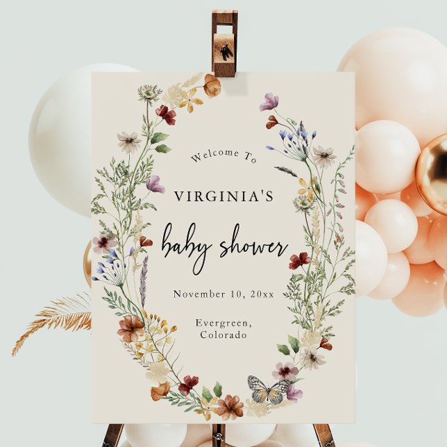 Floral Baby Shower Foam Board (Floral Baby Shower Foam Board
)