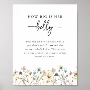 Floral Baby Shower Game Poster