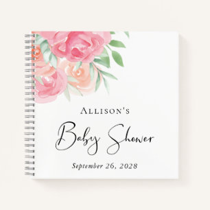 Floral Baby Shower Guest Book