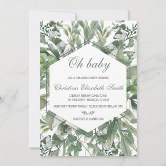Floral Baby Shower Invite