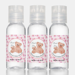 Floral Baby Shower Thank You Hand Sanitizer