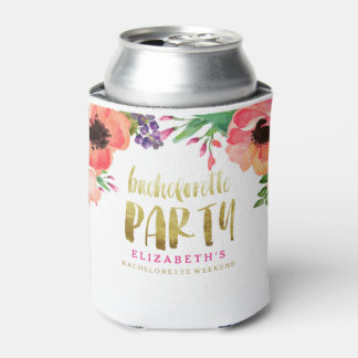 FLORAL BACHELORETTE PARTY Can Cooler