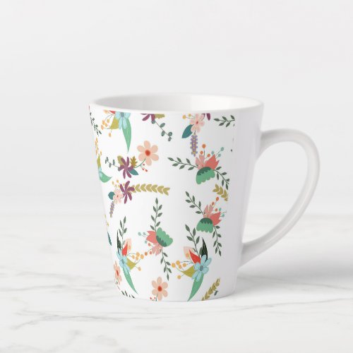 floral_backdrop_pattern_flower latte mug