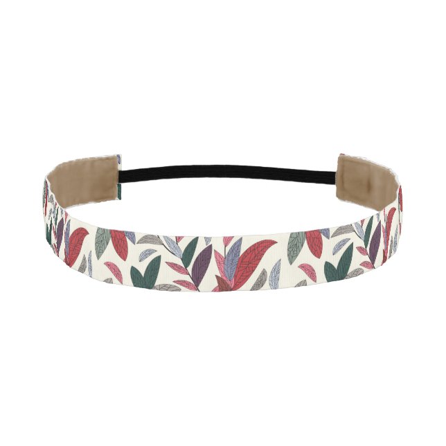 Floral background 2 athletic headband (Front)