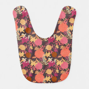 Floral background 2 baby bib