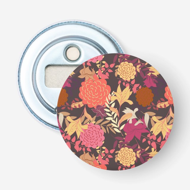 Floral background 2 bottle opener (Front)