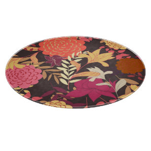 Floral background 2 cutting board