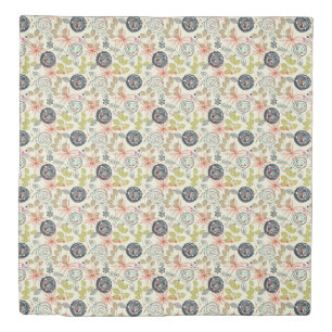 Floral background 2 duvet cover