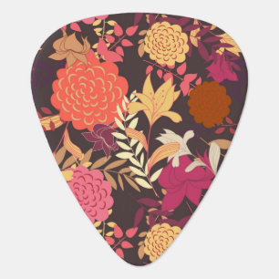 Floral background 2 guitar pick