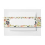 Floral background 2 invitation belly band