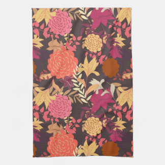 Floral background 2 kitchen towel
