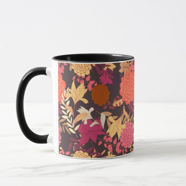 Floral background 2 mug (Left)