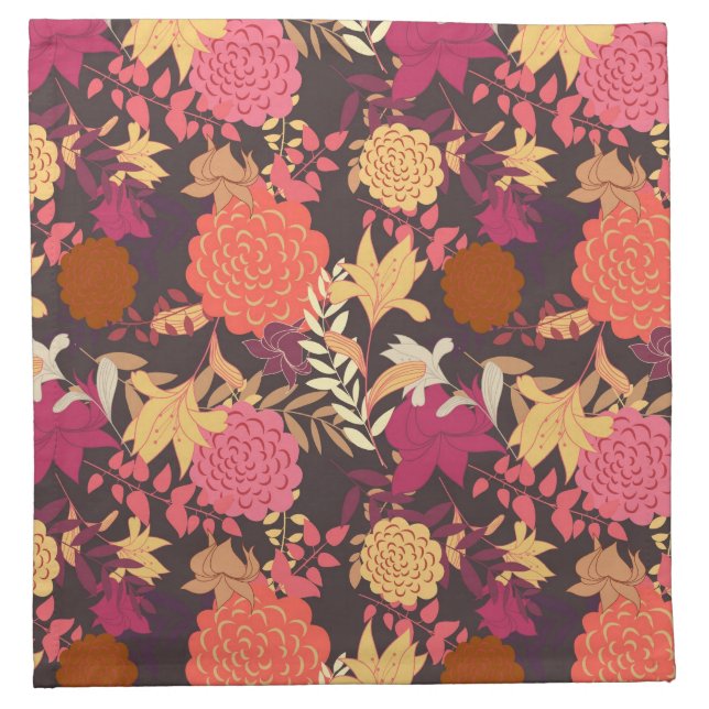 Floral background 2 napkin (Front)
