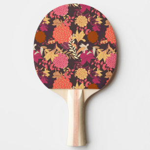 Floral background 2 Ping-Pong paddle