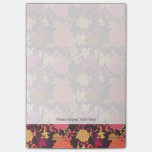 Floral background 2 post-it notes