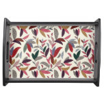 Floral background 2 serving tray