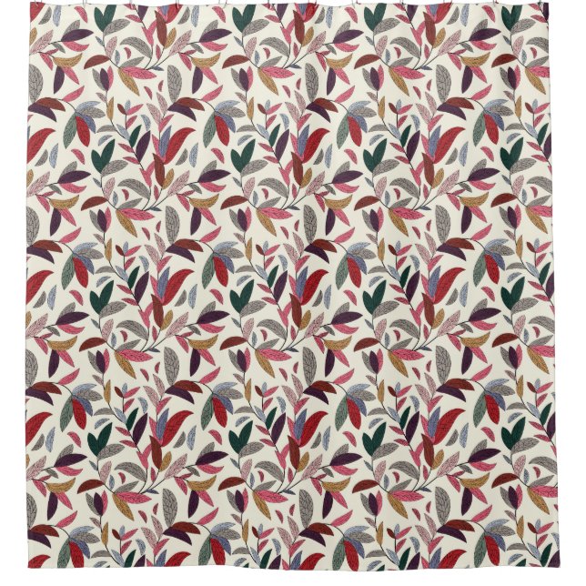 Floral background 2 shower curtain (Front)