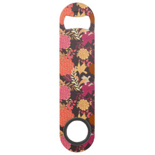 Floral background 2 speed bottle opener