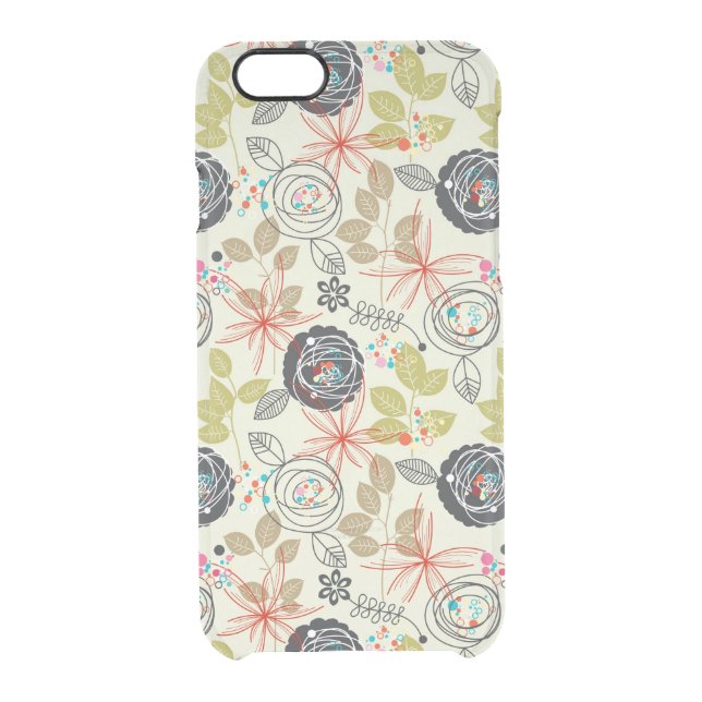 Floral background 2 uncommon iPhone case (Back)