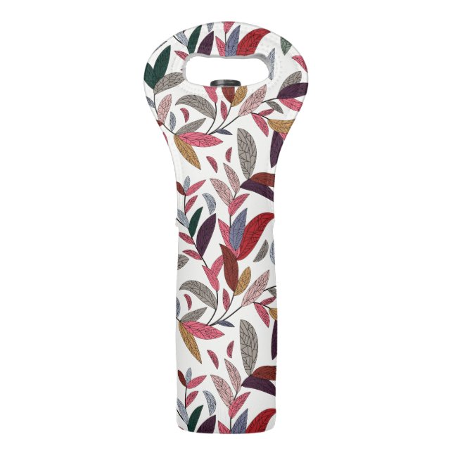 Floral background 2 wine bag (Front)