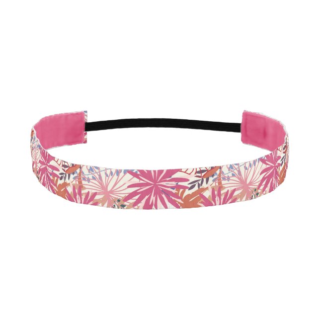 Floral background 3 athletic headband (Front)