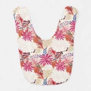Floral background 3 baby bib