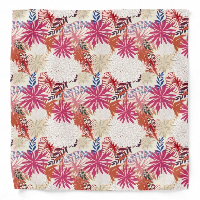 Floral background 3 bandana (Front)