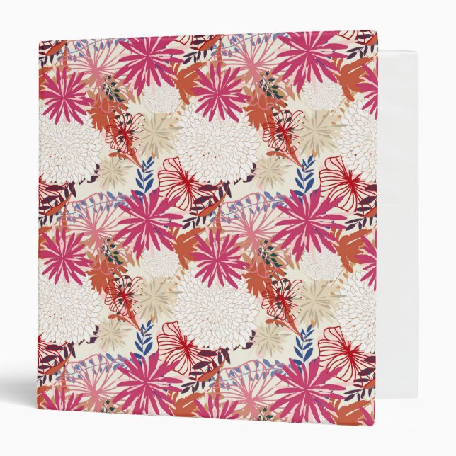 Floral background 3 binder (Front/Inside)