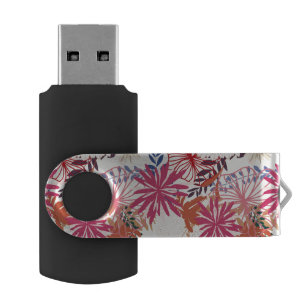 Floral background 3 flash drive