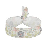 Floral background 3 hair tie