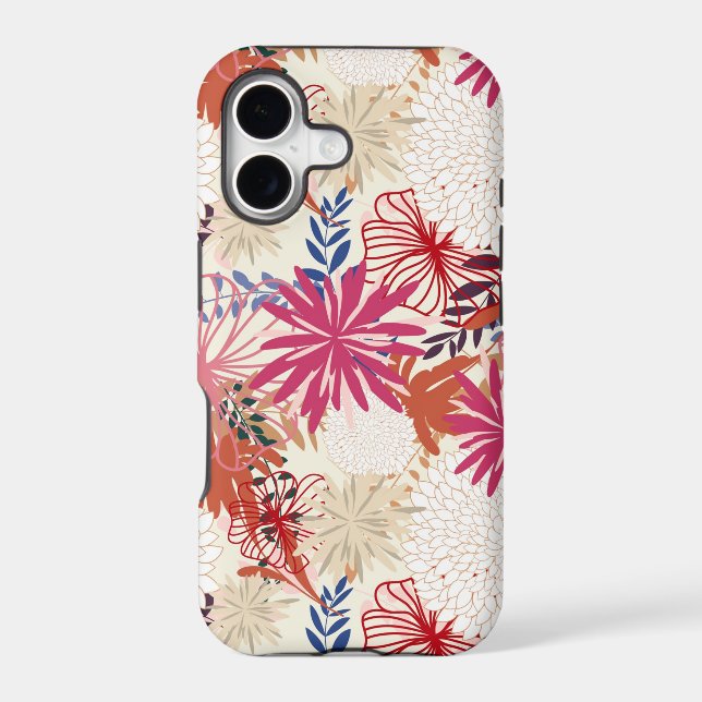Floral background 3 iphone case (Back)