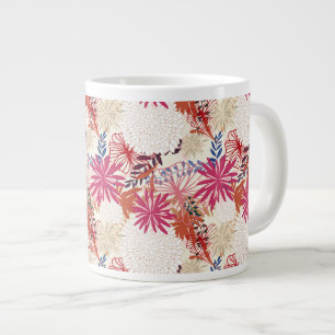 Floral background 3 large coffee mug